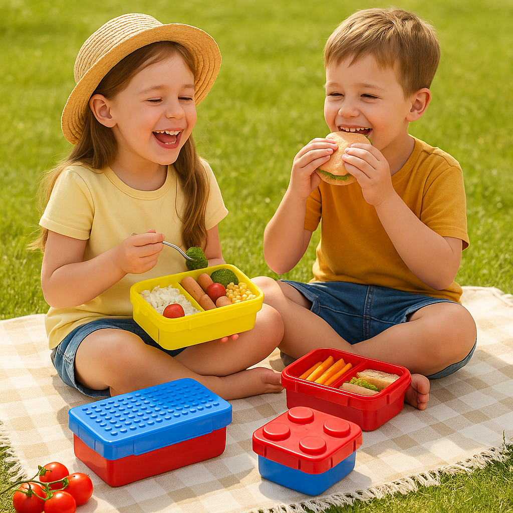 lunch box enfant bleu picnic
