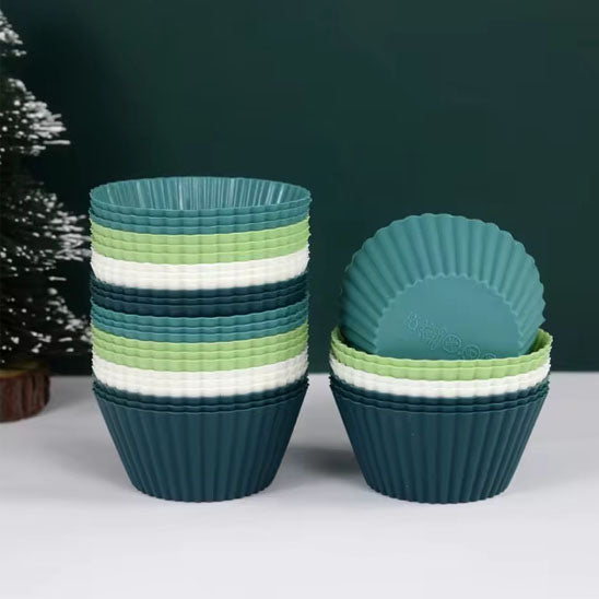 moule a muffins vert