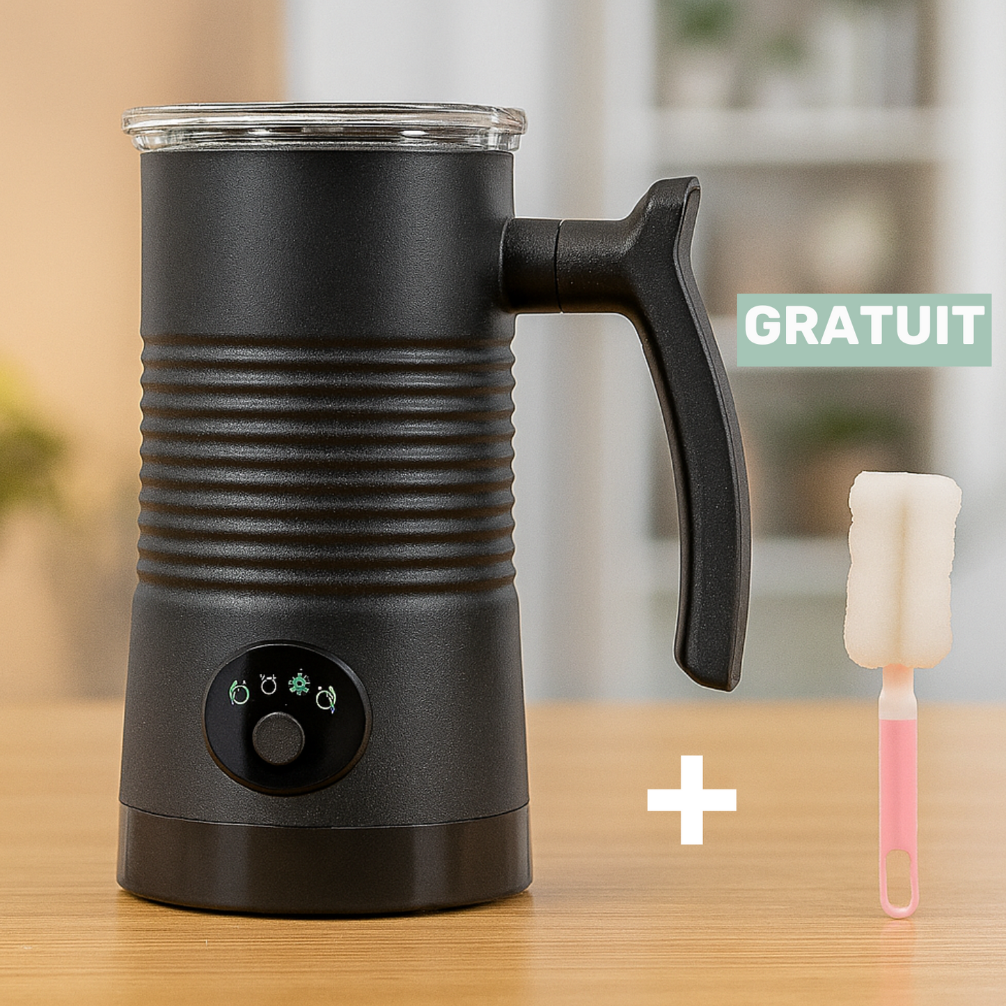 mousseur lait electrique brosse