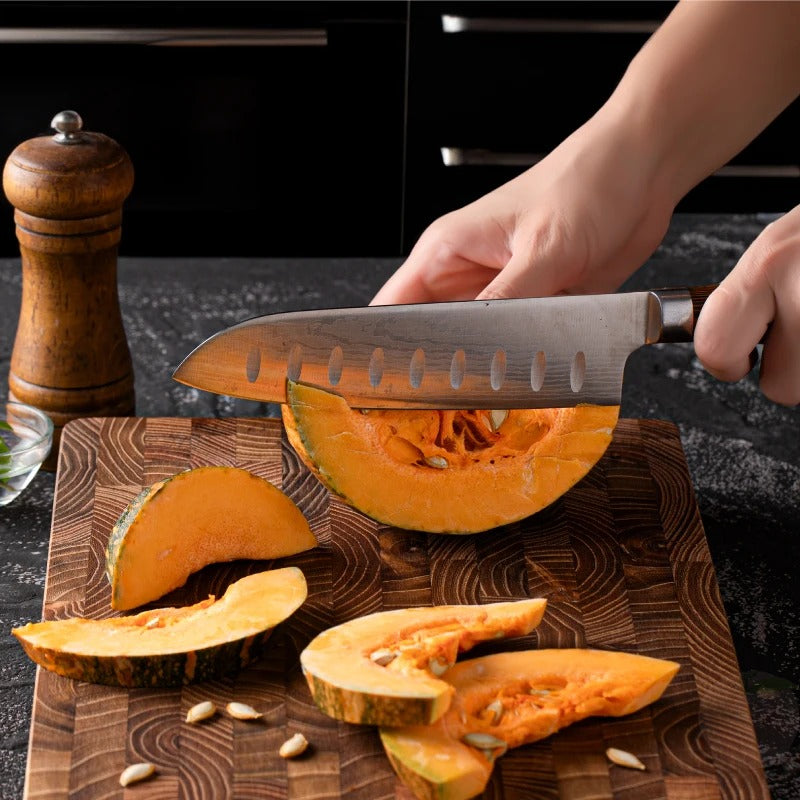 planche en bois a decouper melon