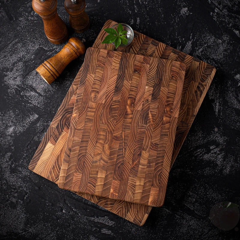 planche en bois a decouper sel