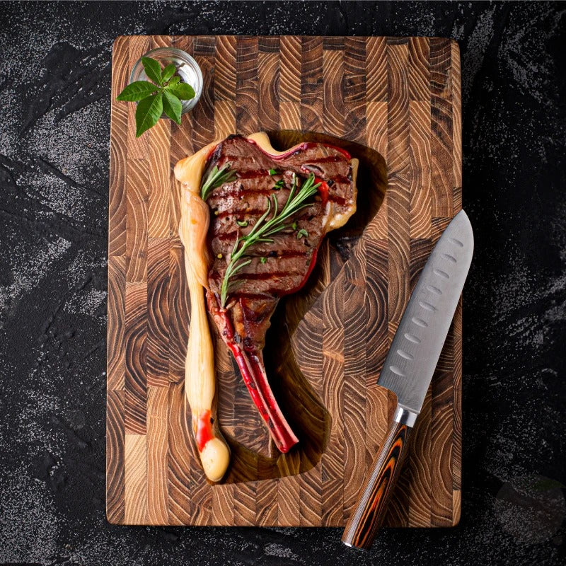 planche en bois a decouper viande