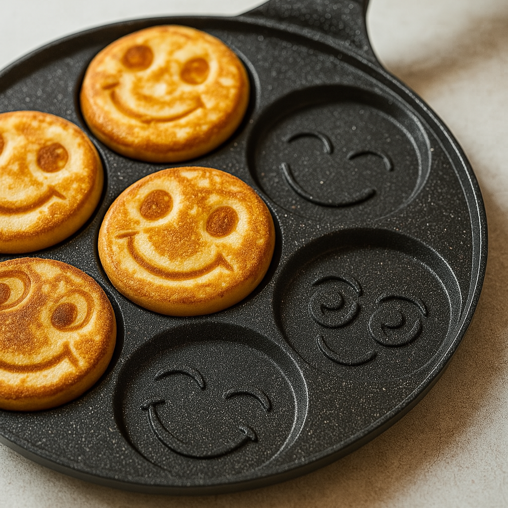 poele a pancakes smiley quatre
