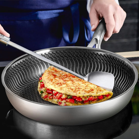 poele inox omelette