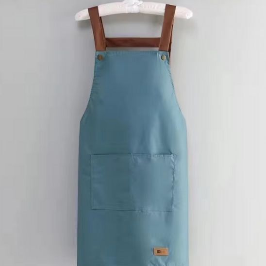 tablier de cuisine bleu