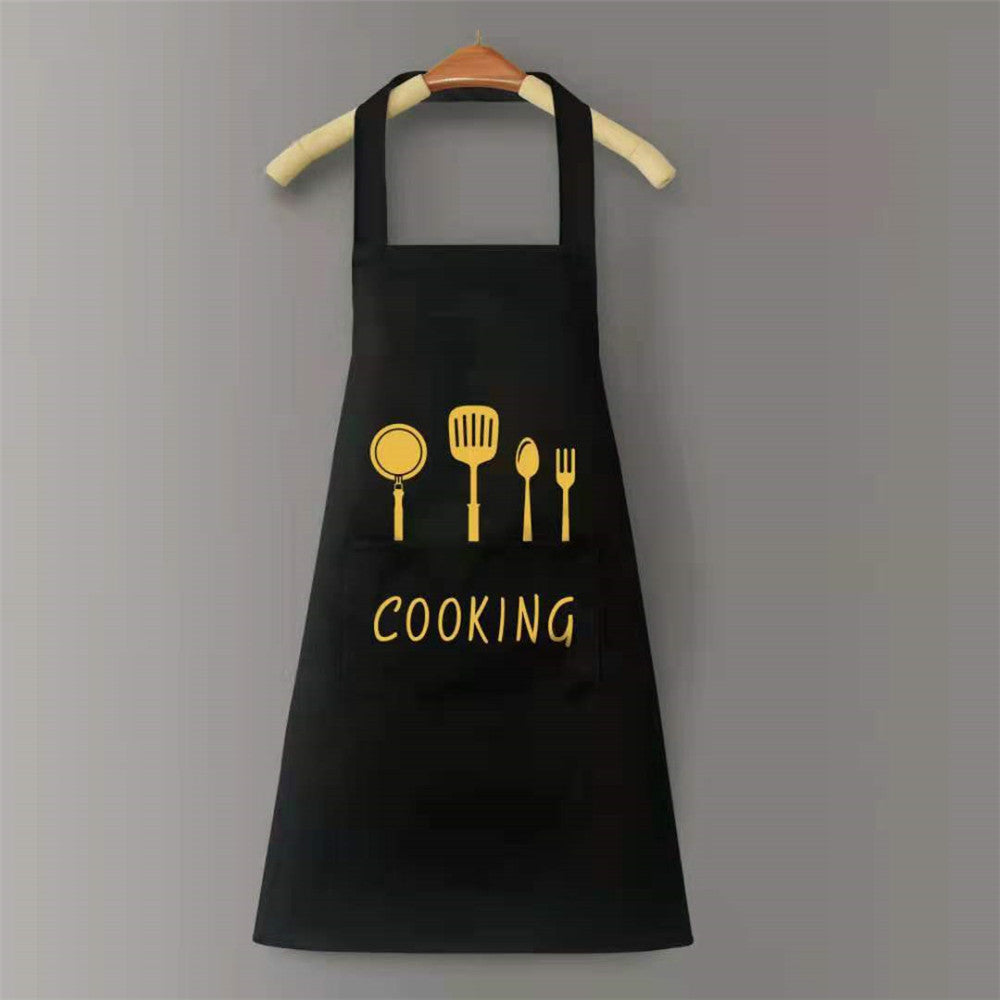 tablier de cuisine noir presentation