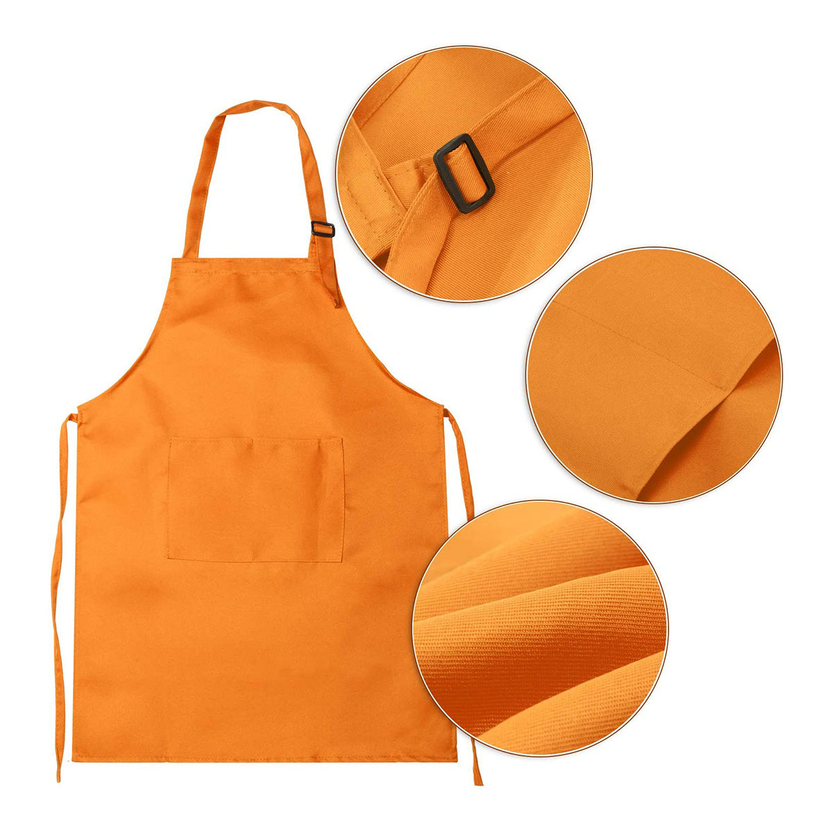 tablier de cuisine orange dimensions