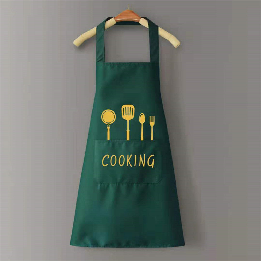 tablier de cuisine vert presentation
