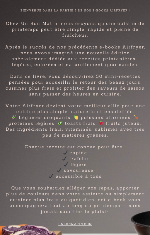 50 Mini Recettes printanières à l'Airfryer