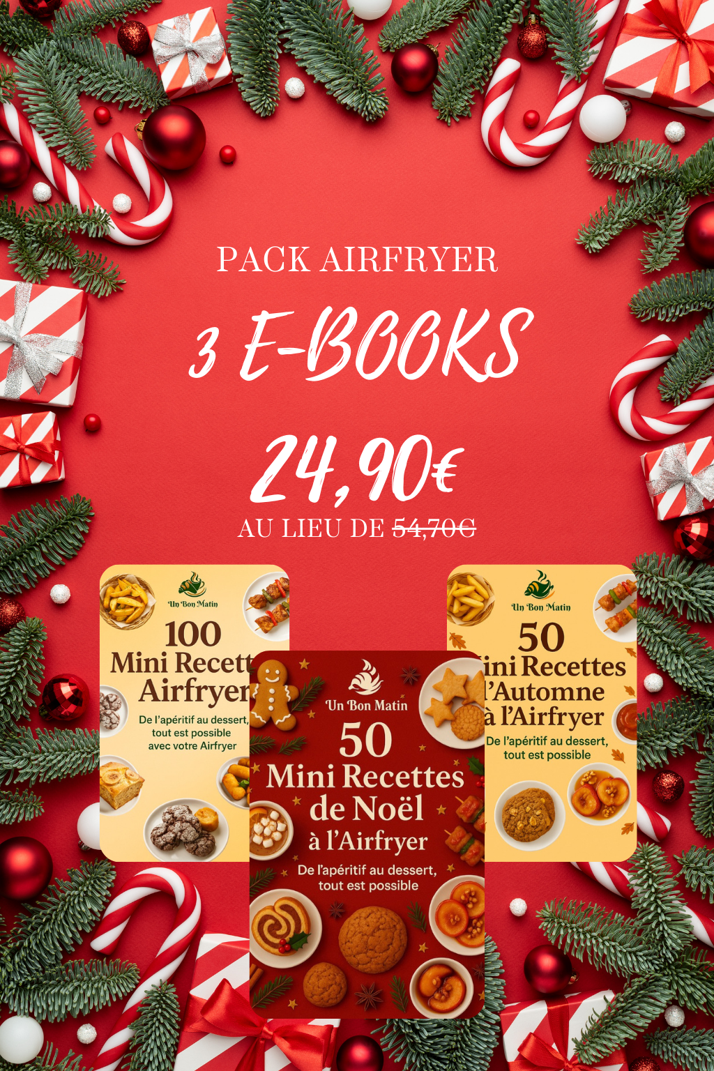 PACK AIR FRYER – 3 e-books exclusifs • 200 recettes signés Un Bon Matin !