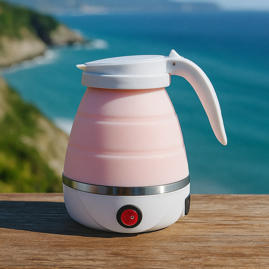 bouilloire electrique rose nature