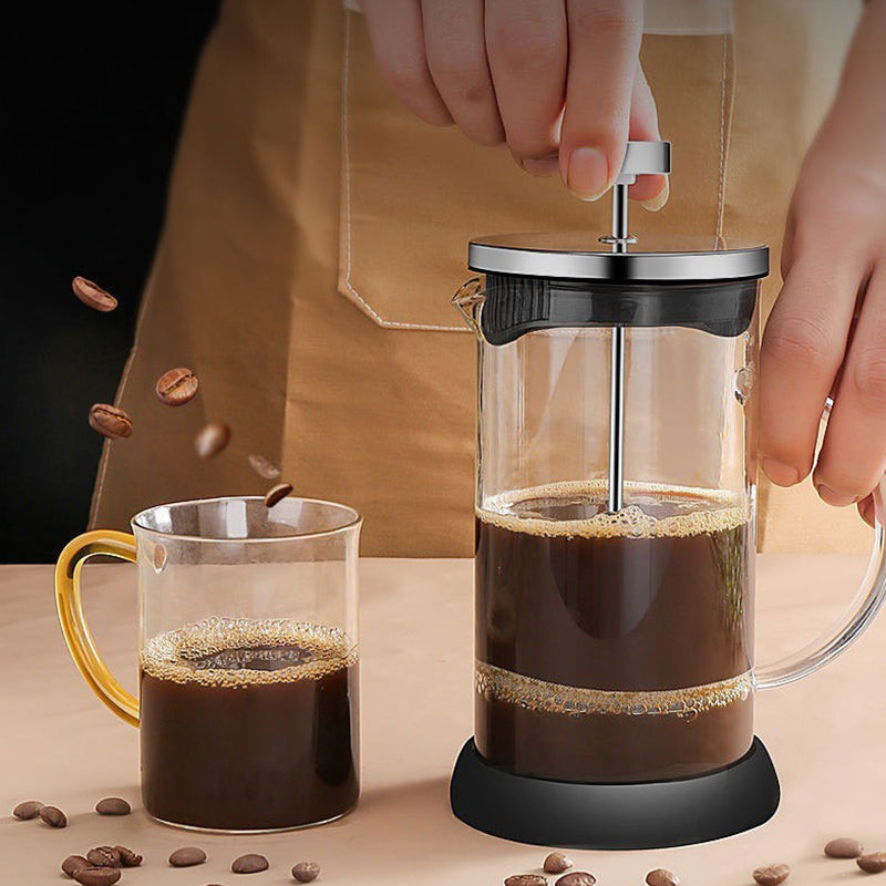 cafetiere a piston tasse cafe verre
