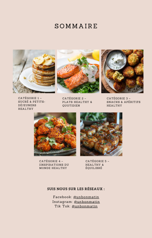 ebook healthy unbonmatin sommaire