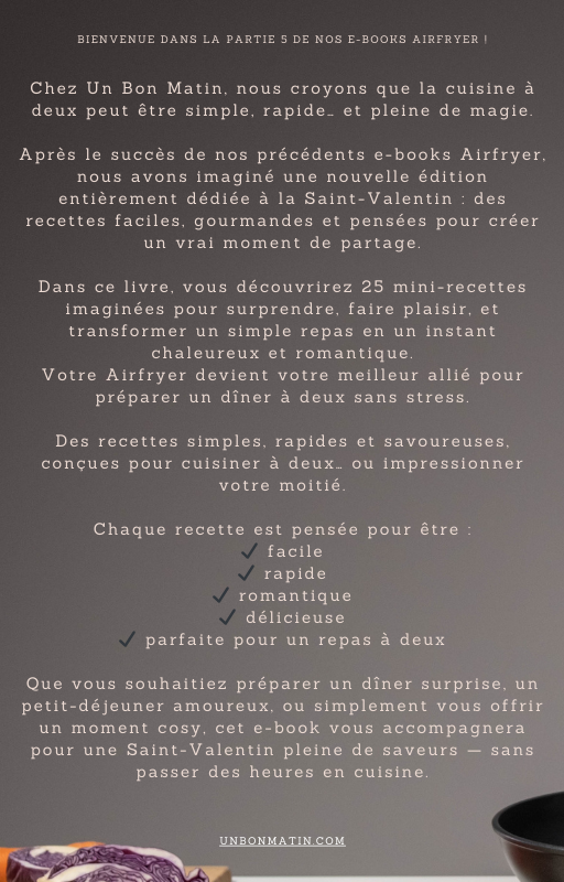 25 Mini Recettes de Saint-Valentin à l'Airfryer