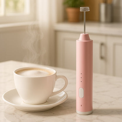emulsionneur de lait rose