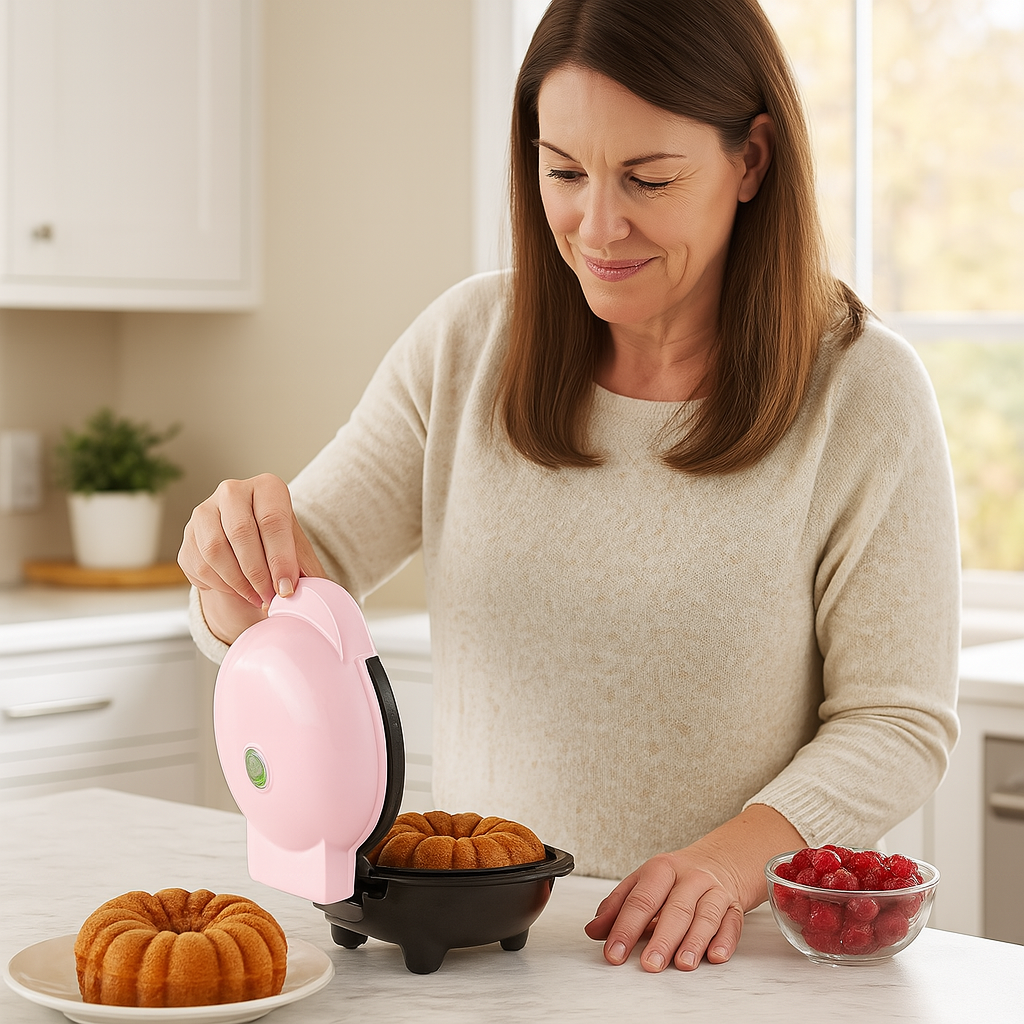 gaufrier rose femme maman