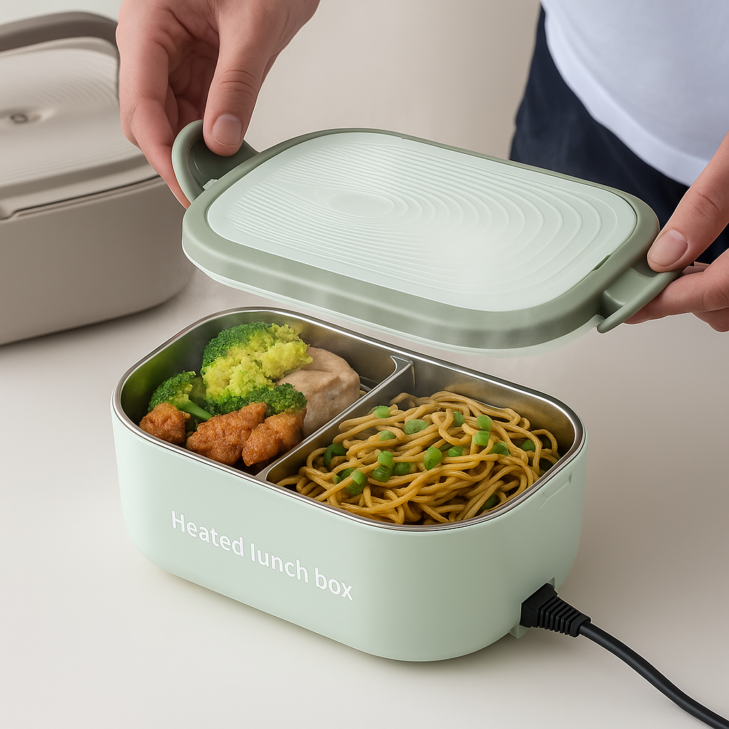 lunch box chauffante vert