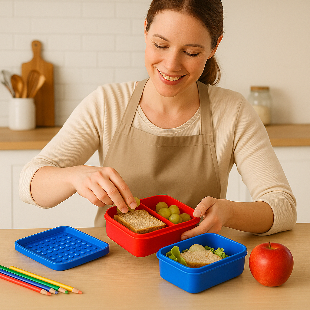 lunch box enfant bleu maman