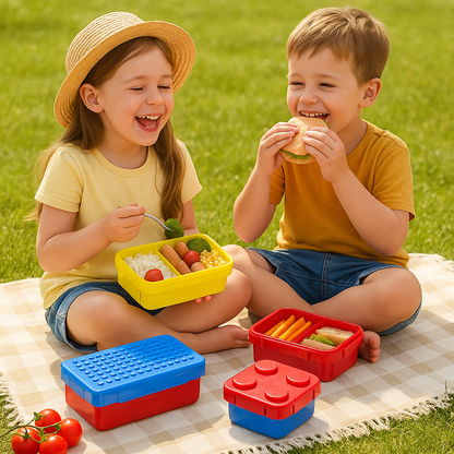 lunch box enfant bleu picnic
