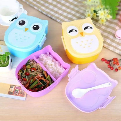 lunch box enfant violet hiboux