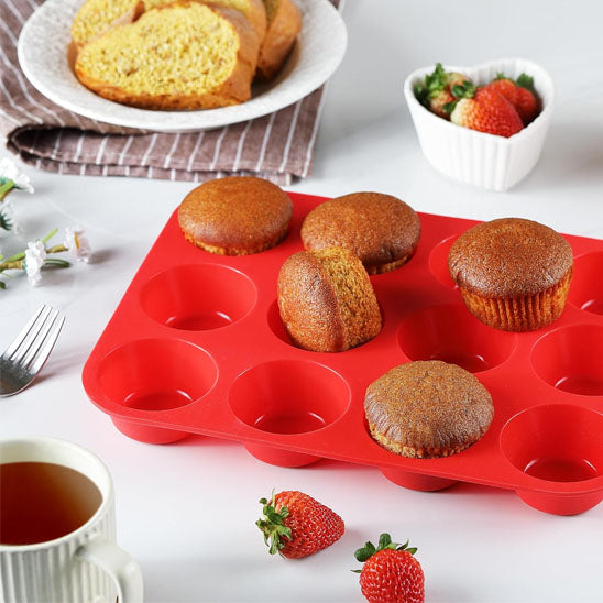 moule a muffin rouge chocolat lait