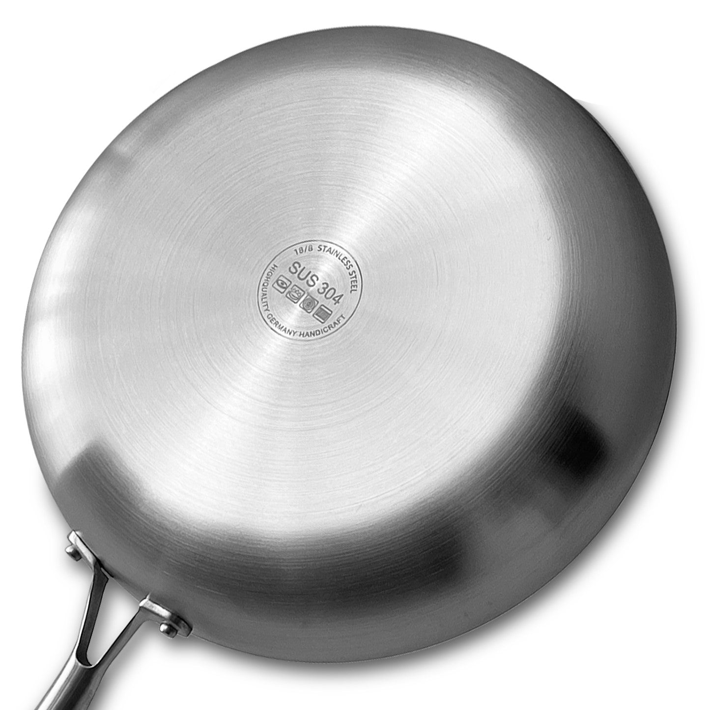 poele inox dessous