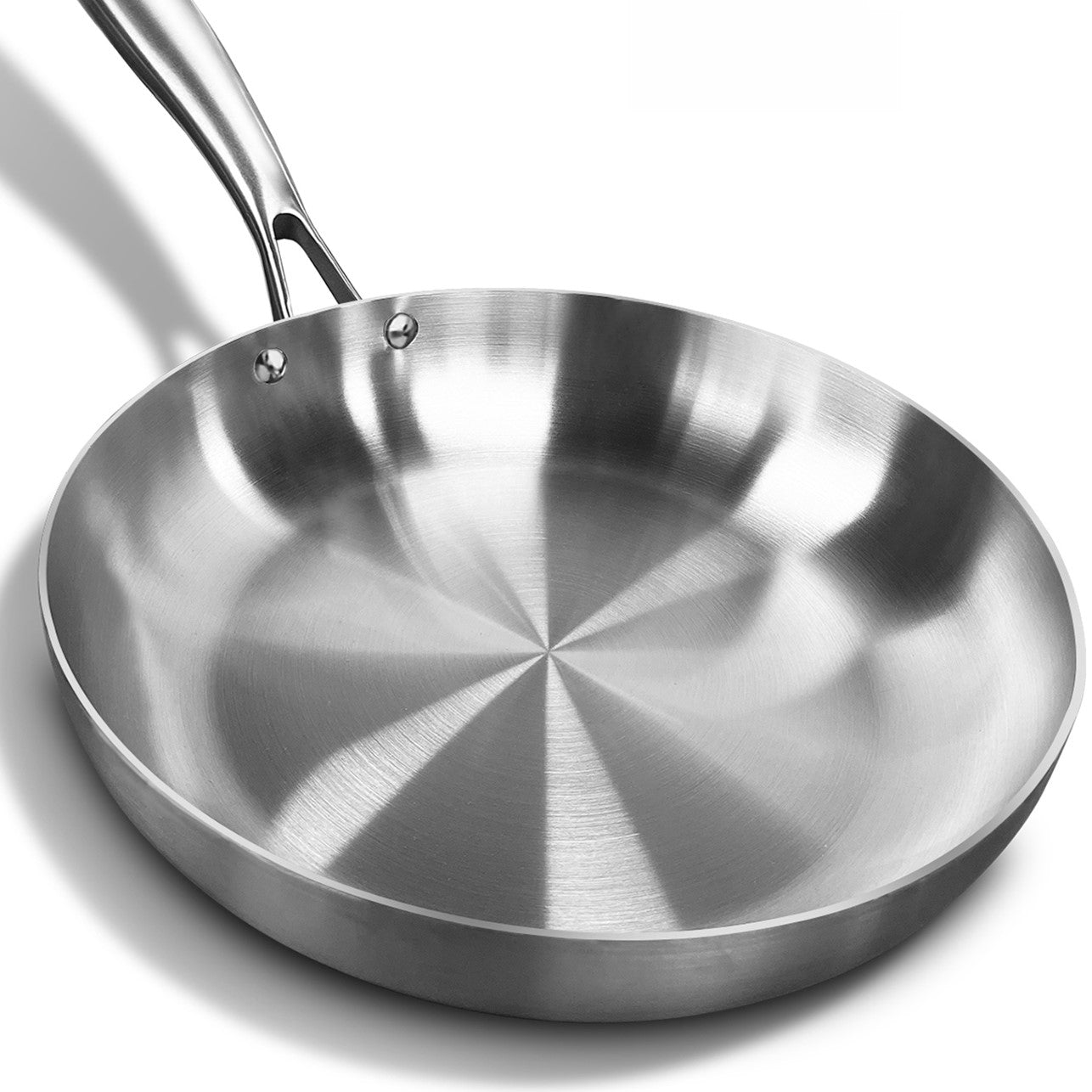 poele inox plan