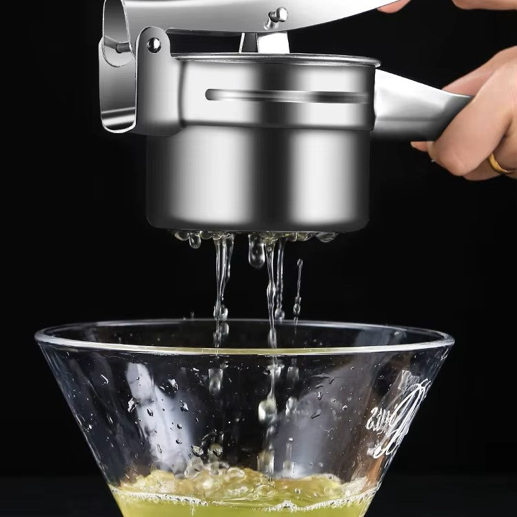 presse agrume manuel acier citron