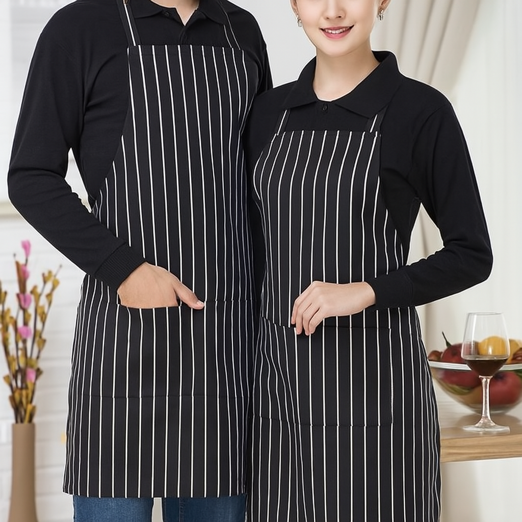tablier cuisine noir