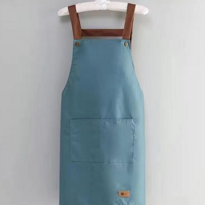 tablier de cuisine bleu
