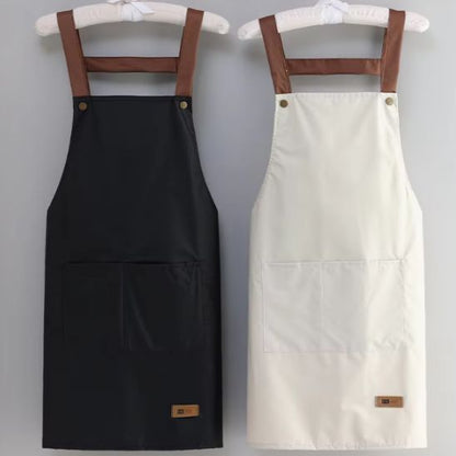 tablier de cuisine noir blanc