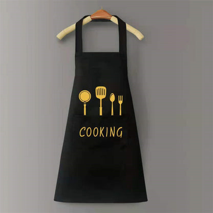 tablier de cuisine noir presentation