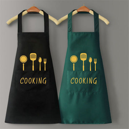 tablier de cuisine vert noir