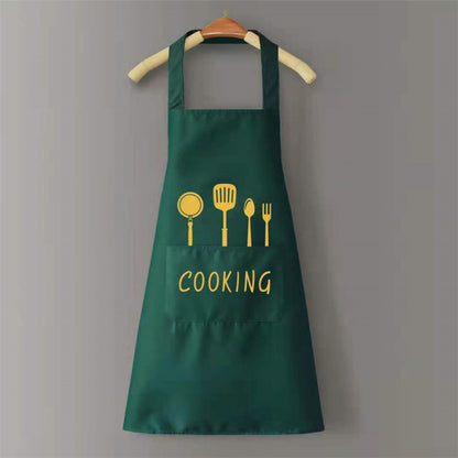 tablier de cuisine vert presentation