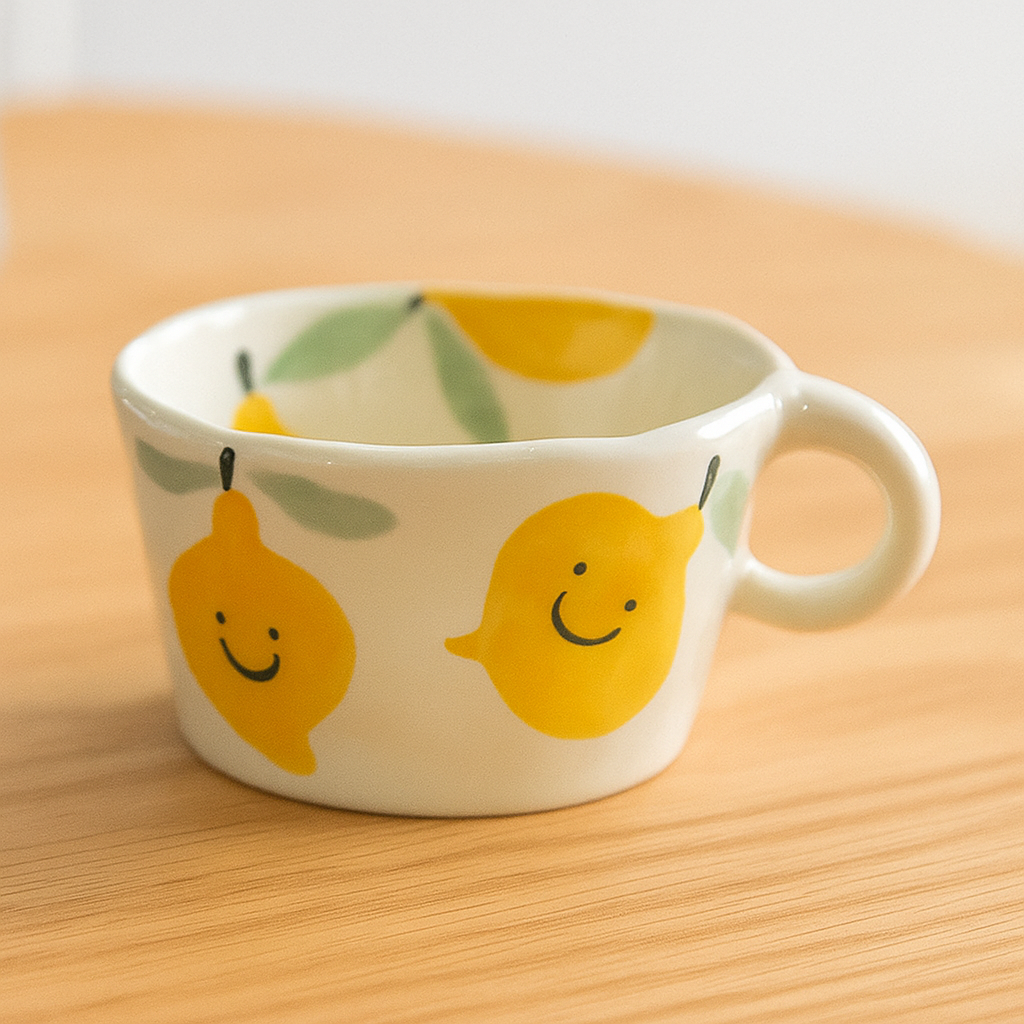 tasses enfant fille citron