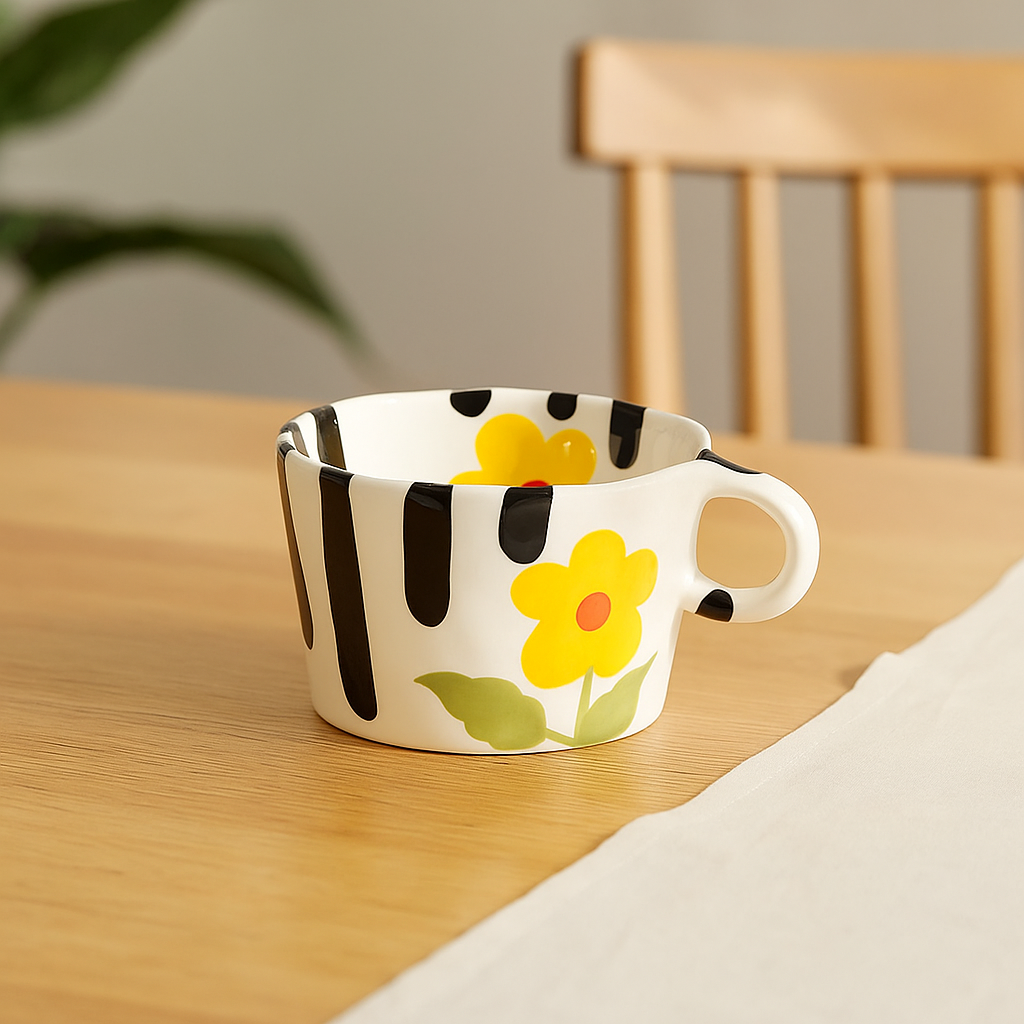 tasses fleur