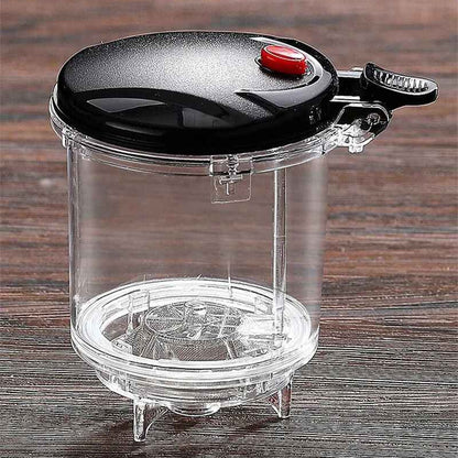 theiere en verre petite vide bouton